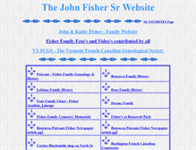 Tablet Screenshot of johnfishersr.net